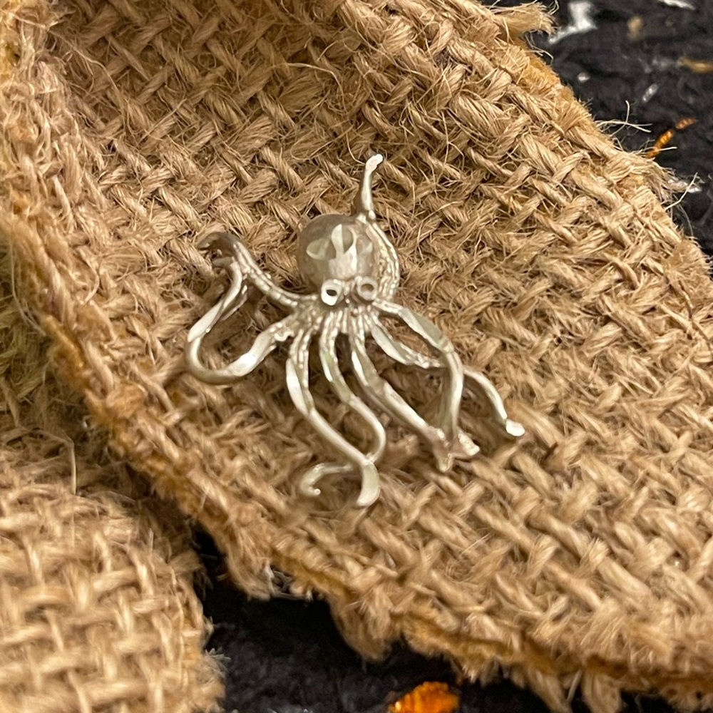 Sterling silver 925 Octopus Charm